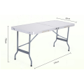 Plain White Dining Tables Camping Bankett Tisch Kunststoff einfach Klapptisch